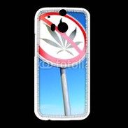 Coque HTC One M8 Interdiction de cannabis