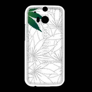 Coque HTC One M8 Fond cannabis