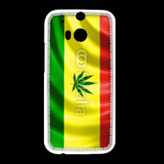Coque HTC One M8 Drapeau cannabis