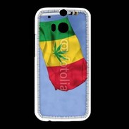 Coque HTC One M8 Drapeau cannabis 2