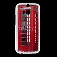Coque HTC One M8 Cabine téléphonique rouge