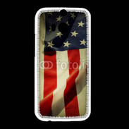 Coque HTC One M8 Vintage drapeau USA