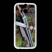 Coque HTC One M8 Fusil de chasse et couteau 2