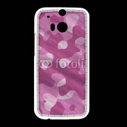 Coque HTC One M8 Camouflage rose