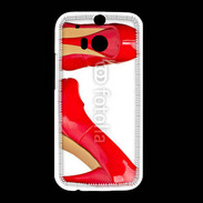 Coque HTC One M8 Escarpins rouges