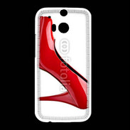 Coque HTC One M8 Escarpin rouge 2