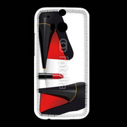 Coque HTC One M8 Escarpins et tube de rouge à lèvres