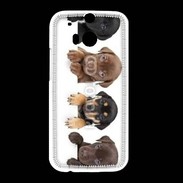 Coque HTC One M8 Alignement de petits chiens