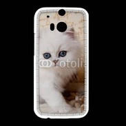 Coque HTC One M8 Adorable chaton persan 2
