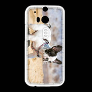 Coque HTC One M8 Bulldog français nain