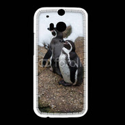Coque HTC One M8 2 pingouins
