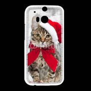 Coque HTC One M8 chat de noël 500