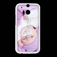 Coque HTC One M8 Amour de bébé en violet