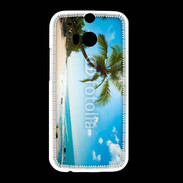 Coque HTC One M8 Belle plage ensoleillée 1