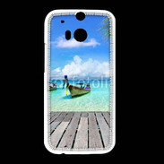 Coque HTC One M8 Plage tropicale