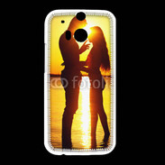 Coque HTC One M8 Couple sur la plage