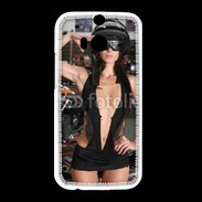 Coque HTC One M8 Femme sexy moto 1