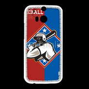 Coque HTC One M8 All Star Baseball USA