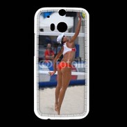 Coque HTC One M8 Beach Volley féminin 50