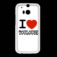 Coque HTC One M8 I love Toulouse