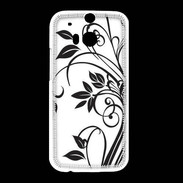 Coque HTC One M8 motif fleurs 2