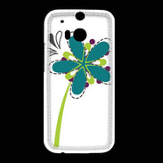 Coque HTC One M8 fleurs 2