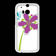 Coque HTC One M8 fleurs 3