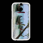 Coque HTC One M8 DP Barge en bord de plage 2