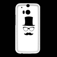 Coque HTC One M8 chapeau moustache