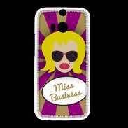 Coque HTC One M8 Miss business Blonde