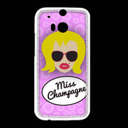 Coque HTC One M8 Miss Champagne Blonde