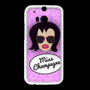 Coque HTC One M8 Miss Champagne Brune