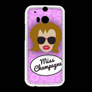 Coque HTC One M8 Miss Champagne Rousse