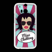 Coque HTC One M8 Miss Clubbing Brune
