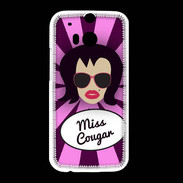 Coque HTC One M8 Miss Cougar Brune