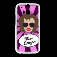 Coque HTC One M8 Miss Cougar Chatain