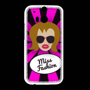 Coque HTC One M8 Miss Fashion Rousse