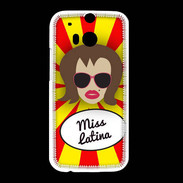 Coque HTC One M8 Miss Latina Chatain
