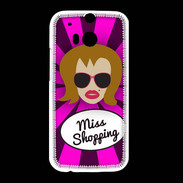 Coque HTC One M8 Miss Shopping Rousse