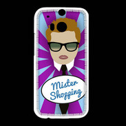 Coque HTC One M8 Mister Shopping Roux