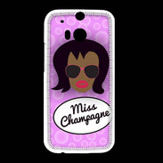 Coque HTC One M8 Miss Champagne Black