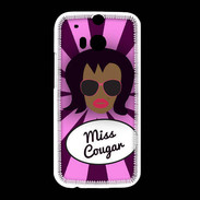 Coque HTC One M8 Miss Cougar Black