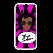 Coque HTC One M8 Miss Fashion Black