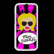 Coque HTC One M8 Miss Swag Blonde