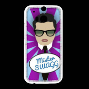 Coque HTC One M8 Mister Swag Brun
