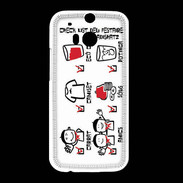 Coque HTC One M8 Adishatz Check Fest G