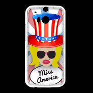 Coque HTC One M8 Miss USA Blonde