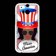 Coque HTC One M8 Miss USA Black
