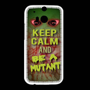 Coque HTC One M8 Keep Calm and Be Mutant