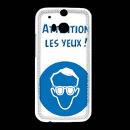 Coque HTC One M8 Attention les yeux PR